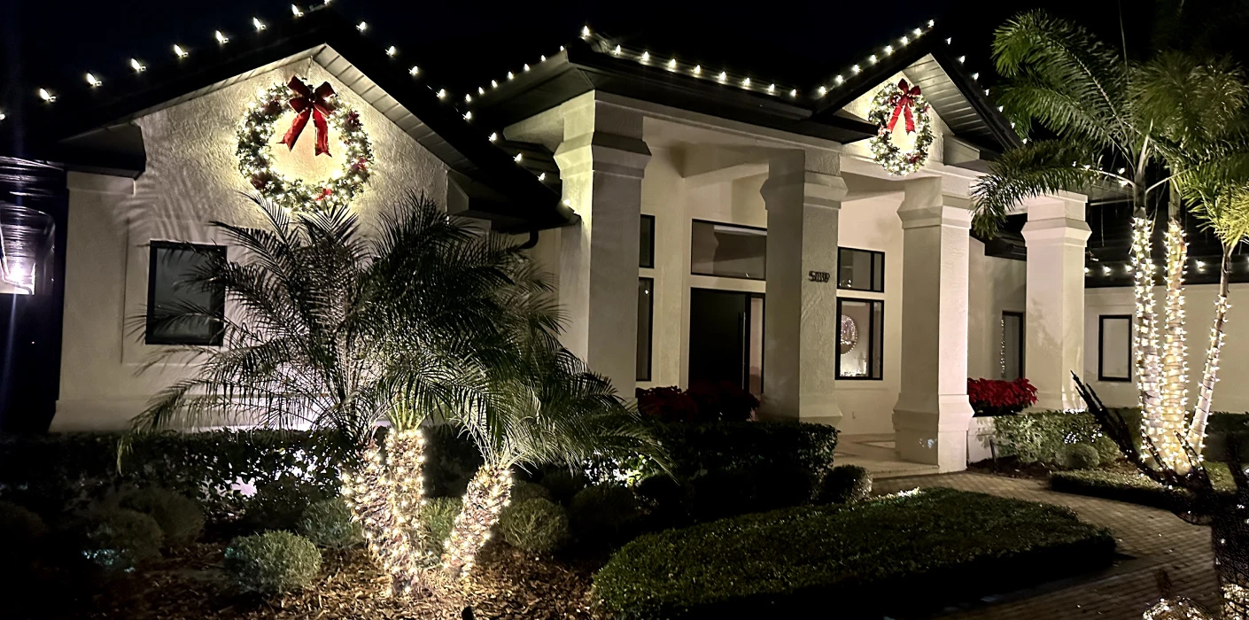 Lake Nona Christmas Light Installation